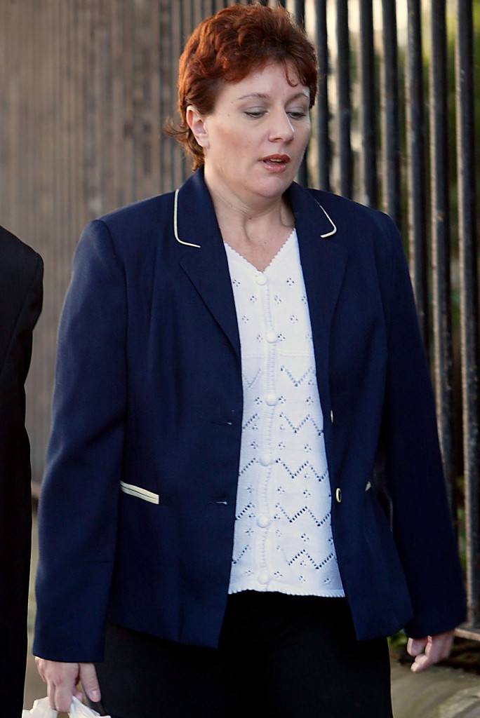 Kathleen Folbigg arriving at court in 2003.